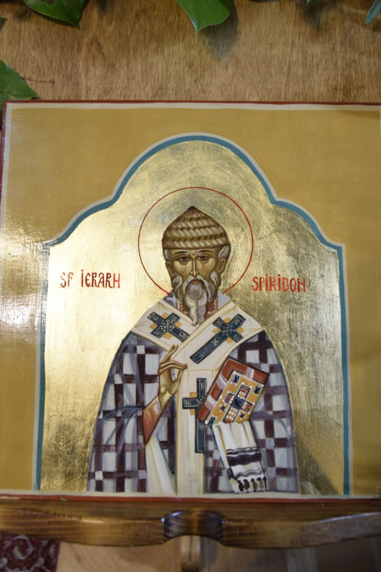 Sfantul Ierarh Spiridon, Episcopul Trimitundei, Hramul Manastirii Stramba, Bistrita-Nasaud