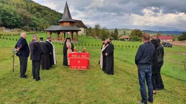 Punerea pietrei de temelie a Casei monahale, Manastirea Vad, Cluj